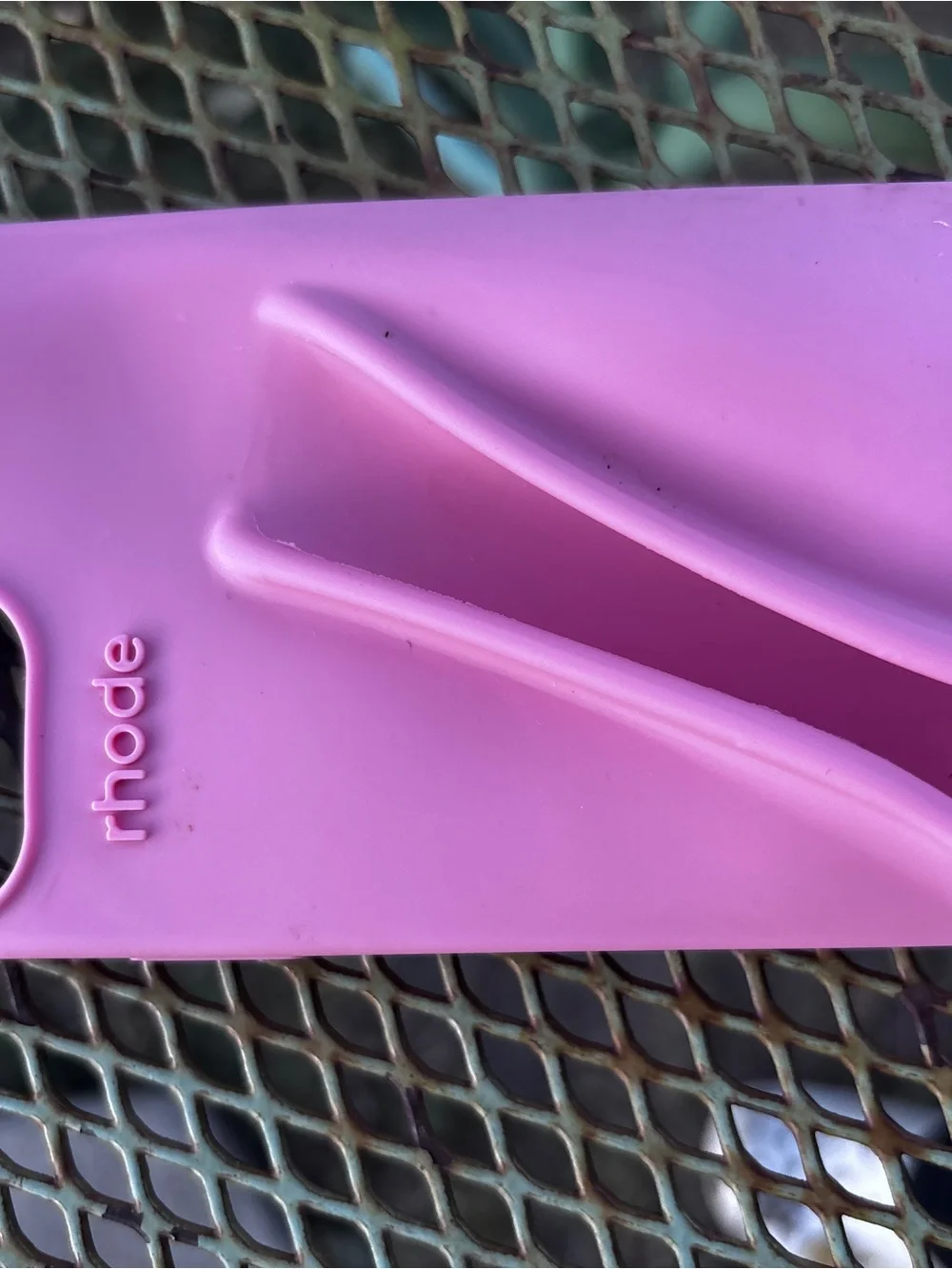 RHODE Pink Silicone Phone Case with Fold Stand